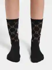 Черный женские носки, высокие