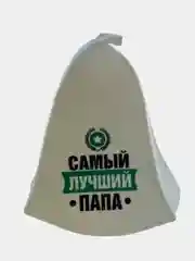 Алый шапка для бани и сауны, с надписью