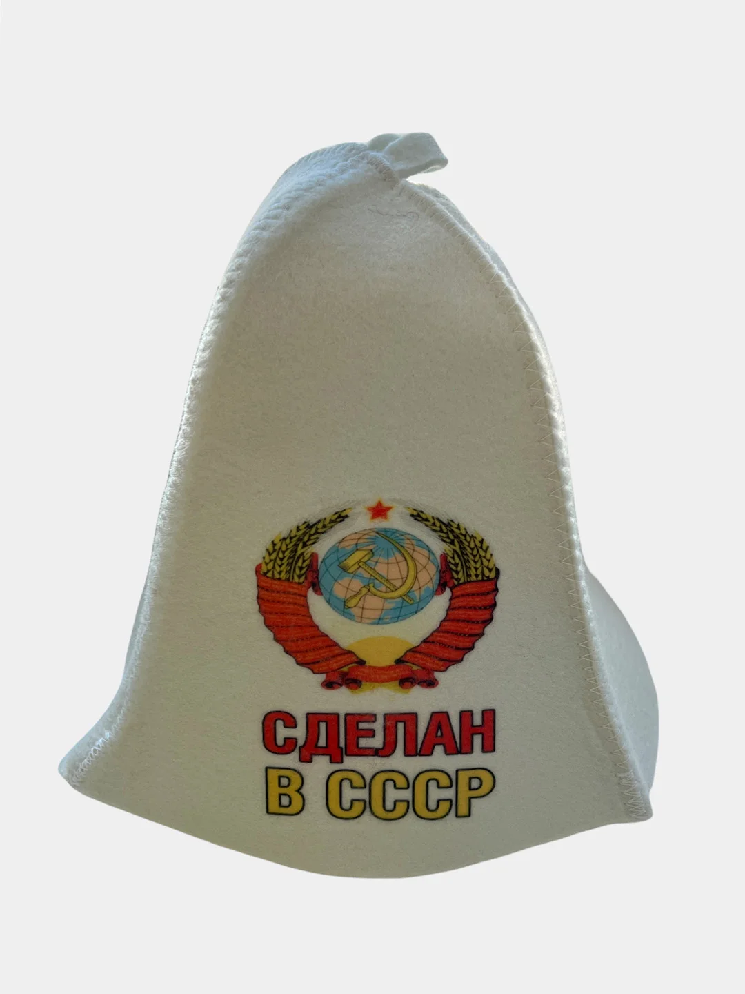 Красный шапка для бани и сауны, с надписью