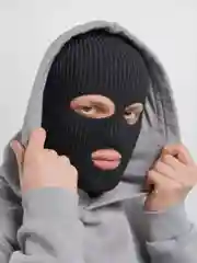 Белый балаклава вязаная унисекс