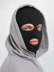 Белый балаклава вязаная унисекс