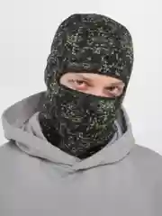 Зелёный хаки балаклава утепленная