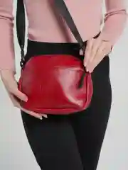 Сумка женская, регулируемый ремень, цвет бордовый