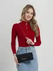 Сумка женская на цепочке,  цвет чёрный