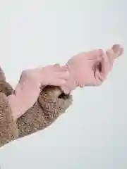 Розовый перчатки утепленные сенсорные унисекс