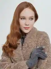Угольный перчатки утепленные сенсорные унисекс
