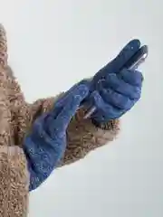 Синий перчатки утепленные сенсорные унисекс