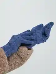 Синий перчатки утепленные сенсорные унисекс