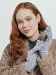 Серый перчатки утепленные сенсорные унисекс