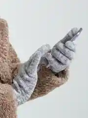 Серый перчатки утепленные сенсорные унисекс
