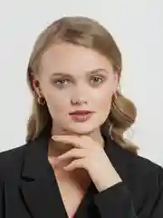 Золотой золотистые серьги "Цепи"