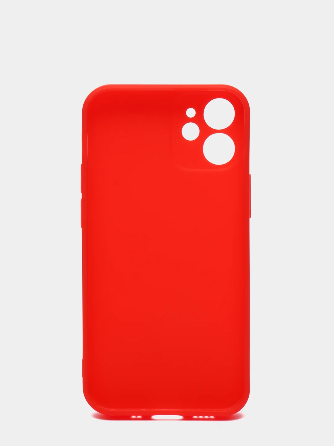 Красный защитный чехол для iPhone 12 / 12 mini / 12 Pro / 12 Pro Max силиконовый