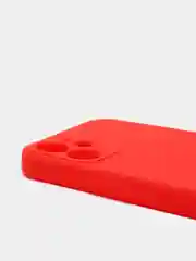Красный защитный чехол для iPhone 12 / 12 mini / 12 Pro / 12 Pro Max силиконовый
