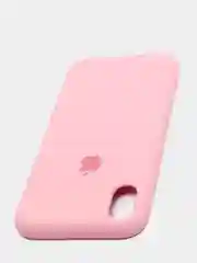 Розовый силиконовый чехол на iPhone 6, 6S / 7, 8 / 7 Plus, 8 Plus / X, XS / XR (разные цвета)