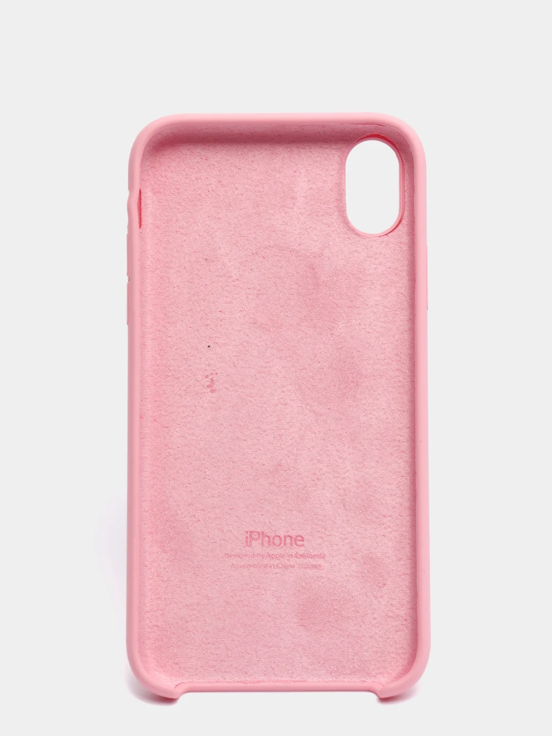 Розовый силиконовый чехол на iPhone 6, 6S / 7, 8 / 7 Plus, 8 Plus / X, XS / XR (разные цвета)