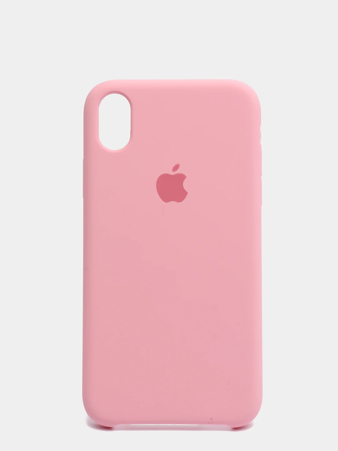 Розовый силиконовый чехол на iPhone 6, 6S / 7, 8 / 7 Plus, 8 Plus / X, XS / XR (разные цвета)