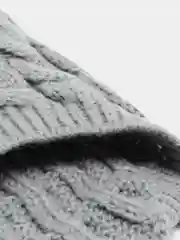 Серый теплый вязанный свитер для собак