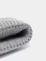 Серый теплый вязанный свитер для собак