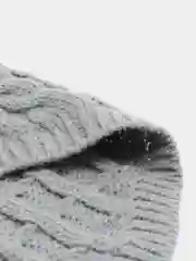 Серый теплый вязанный свитер для собак