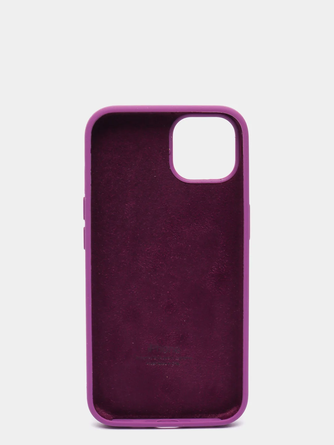 Пурпурный чехол Silicone Case для iPhone 13 с закрытым низом