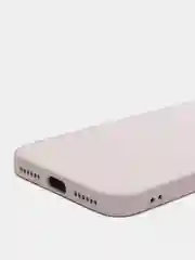 Бежевый меланж силиконовый чехол для iPhone 7, iPhone 8, iPhone SE 2020, со стеклянной панелью