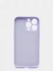 Аметистовый чехол Silicone Case для iPhone 13 Pro, с защитой камеры, закрытый низ