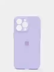 Аметистовый чехол Silicone Case для iPhone 13 Pro, с защитой камеры, закрытый низ