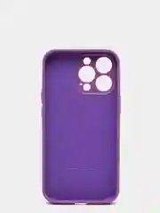 Пурпурный чехол Silicone Case для iPhone 13 Pro, с защитой камеры, закрытый низ