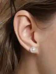 Бежевый серьги женские, классические, цепочки