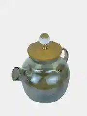 Серебряный чайник заварочный с бамбуковой крышкой и пружиной, стеклянный, бочонок 1000 мл