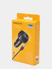 Автомобильное зарядное устройство BOROFONE BZ14, c кабелем Micro USB