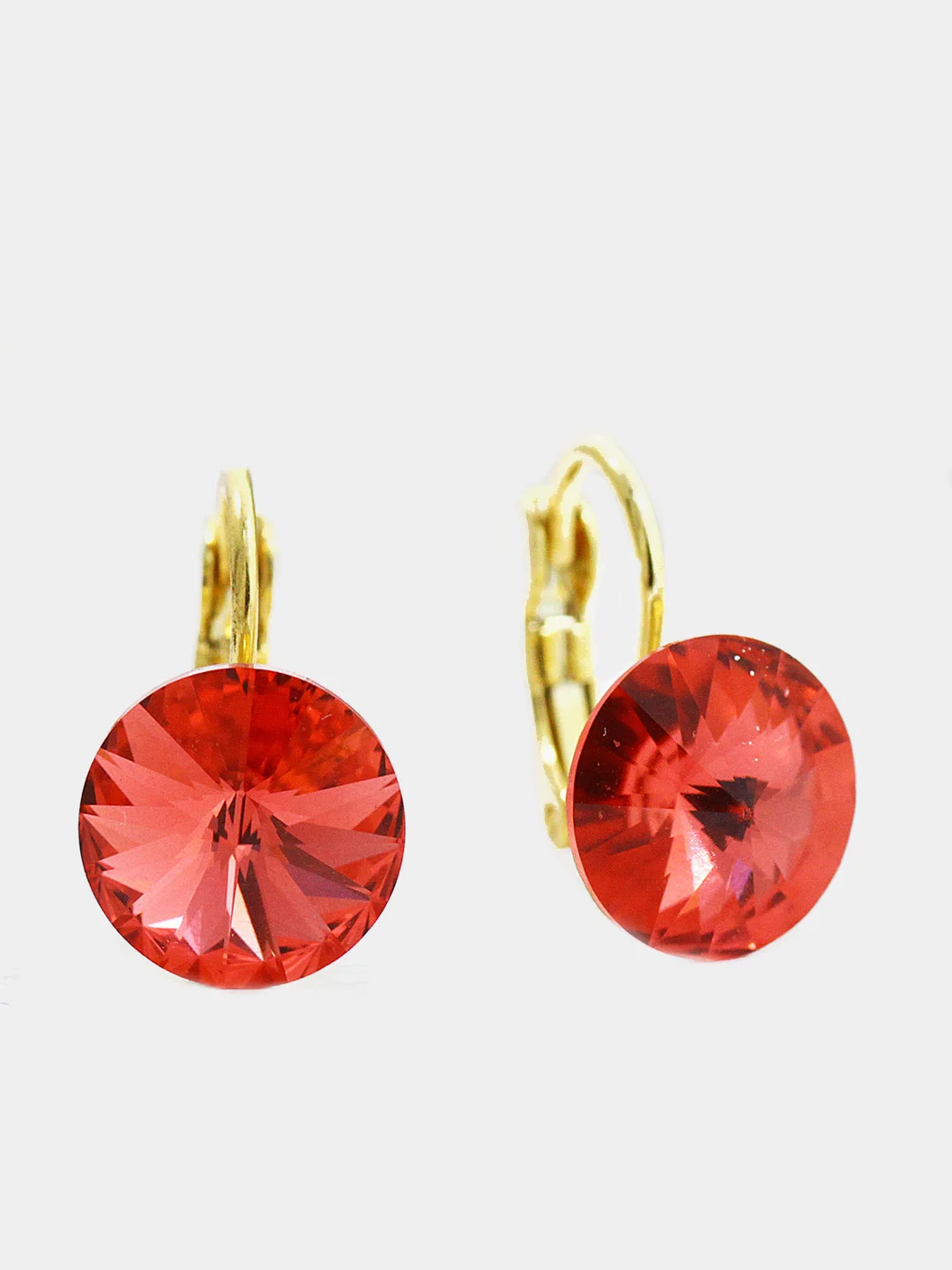 Красный серьги Xuping/ серьги с кристаллами/ серьги Swarovski/ серьги Сваровски