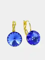 Синий серьги Xuping/ серьги с кристаллами/ серьги Swarovski/ серьги Сваровски