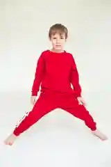Черный спортивный костюм унисекс для девочек и мальчиков