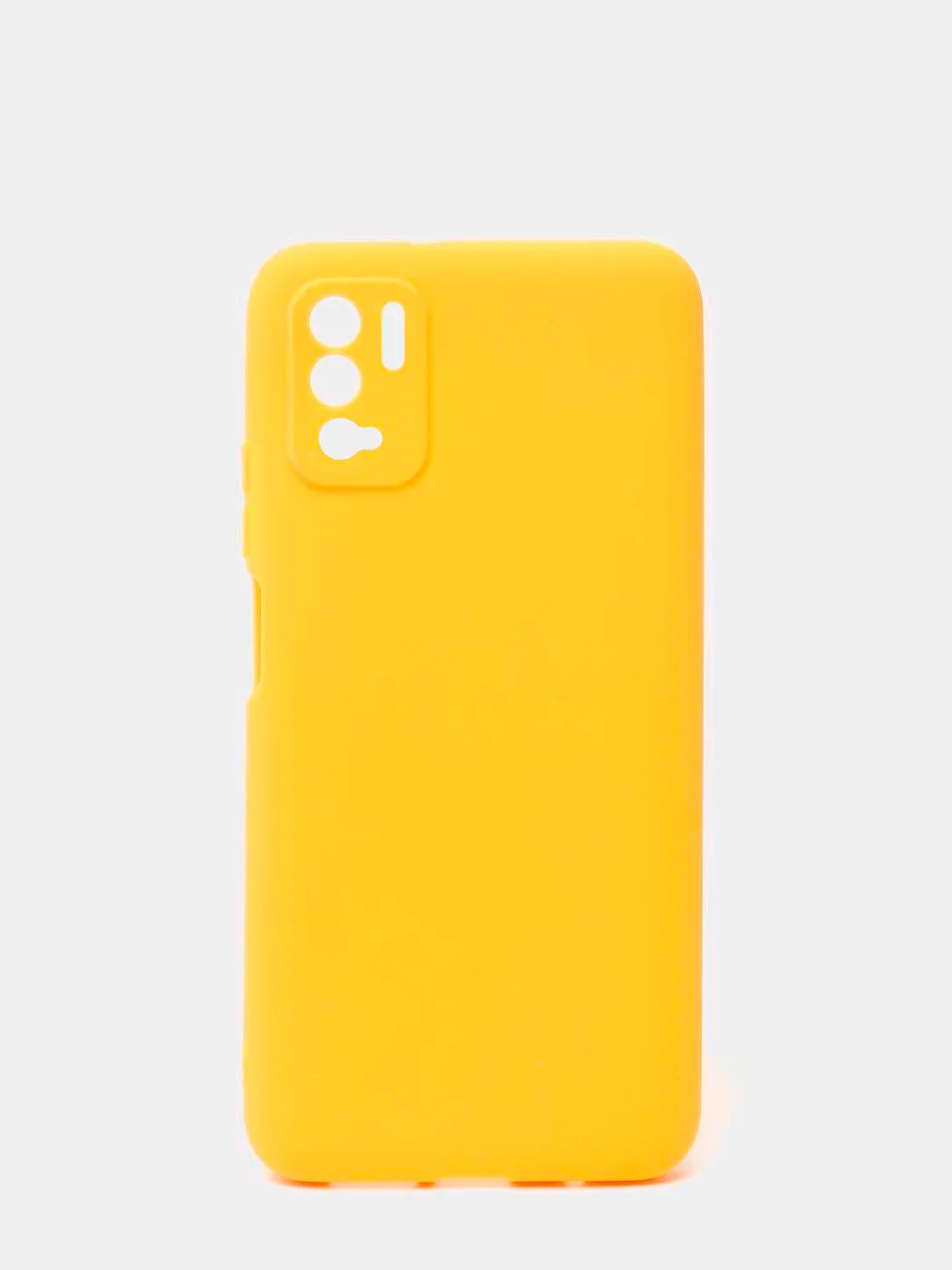 Желтый чехол силиконовый Xiaomi Redmi Note 10T / POCO M3 Pro, матовый, цветной