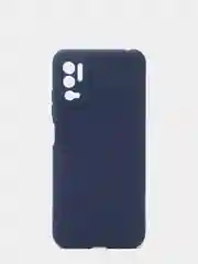 Синий чехол силиконовый Xiaomi Redmi Note 10T / POCO M3 Pro, матовый, цветной