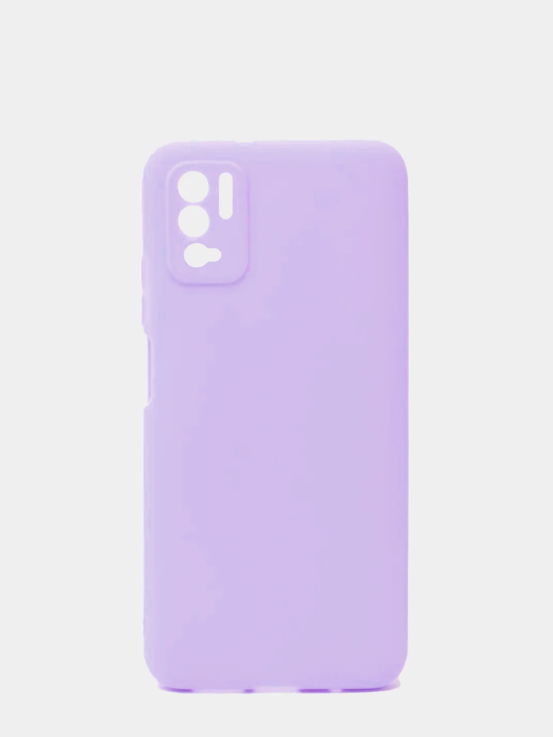 Сиреневый чехол силиконовый Xiaomi Redmi Note 10T / POCO M3 Pro, матовый, цветной