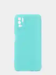 Бирюзовый чехол силиконовый Xiaomi Redmi Note 10T / POCO M3 Pro, матовый, цветной