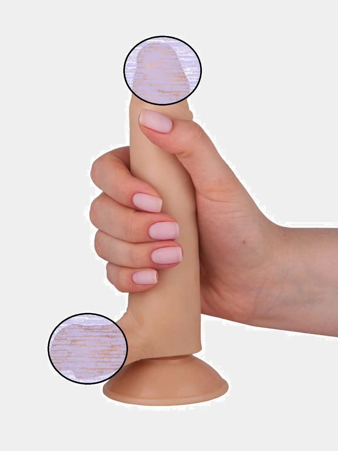 Фаллоимитатор №6 с мошонкой реалистичный, 16,5 см