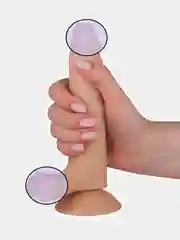 Фаллоимитатор №6 с мошонкой реалистичный, 16,5 см