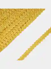 Горчичный тесьма отделочная декоративная
