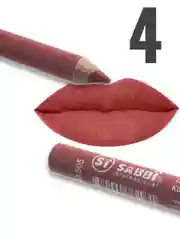 Профессиональный водостойкий матовый карандаш для губ SABBi professional 2 в 1