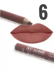 Профессиональный водостойкий матовый карандаш для губ SABBi professional 2 в 1