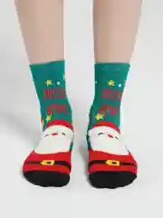 Лесной зеленый носки плотные из хлопка