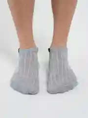 Серый носки короткие унисекс, 3 пары