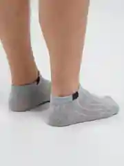 Серый носки короткие унисекс, 3 пары