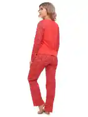 Коралловый пижама женская