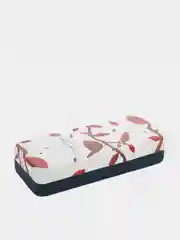 Красный футляр чехол для очков КАРТОФАН, очечник с твёрдым корпусом и мягкой замшевой подкладкой