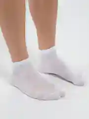 Белый носки укороченные, со слабой резинкой