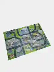 Красный детский игровой коврик 147х98 см